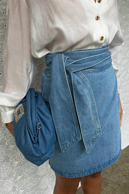Denim Mini Jaspre Skirt